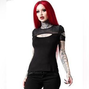 Killstar Jovie Fishnet Top